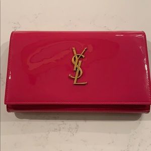 YSL Kate WOC , Patent Fuschia (hot pink)